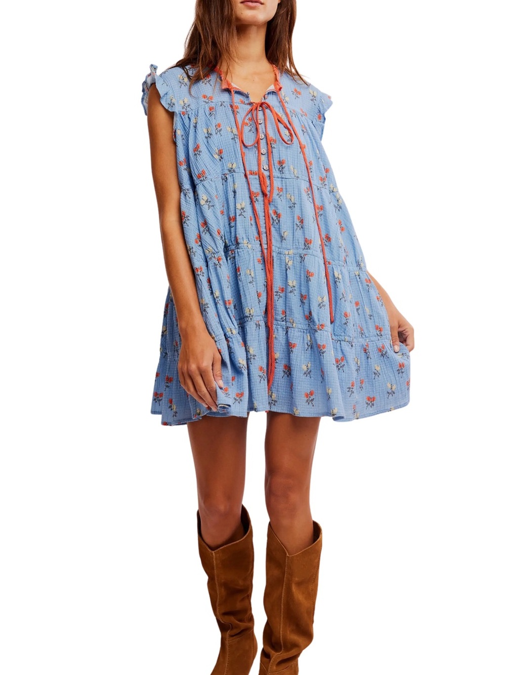 Free People Sundown Print Tunic Dress